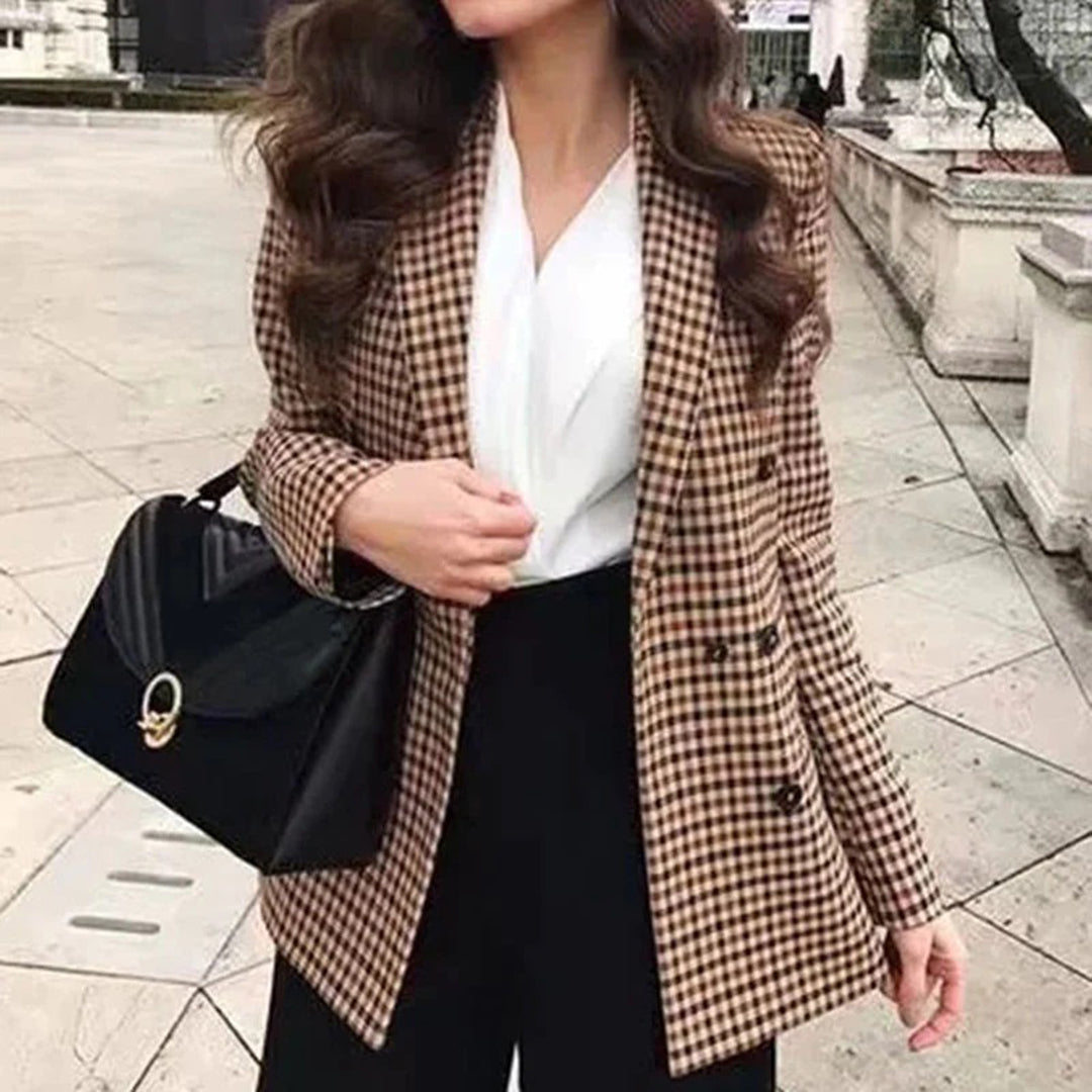 Rosalinda - Dameternet blazer med tern