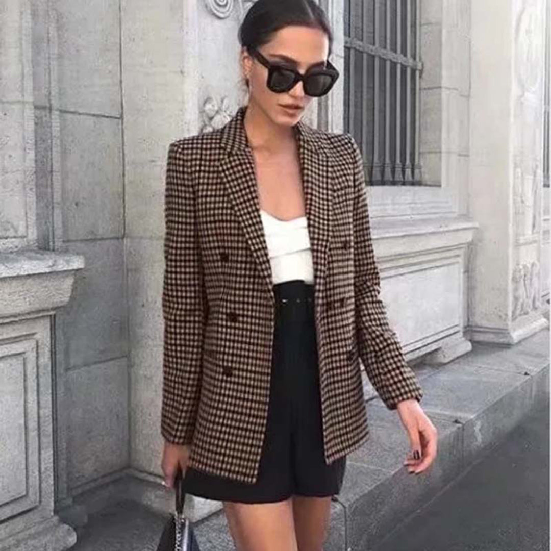 Rosalinda - Dameternet blazer med tern