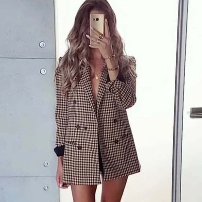 Rosalinda - Dameternet blazer med tern
