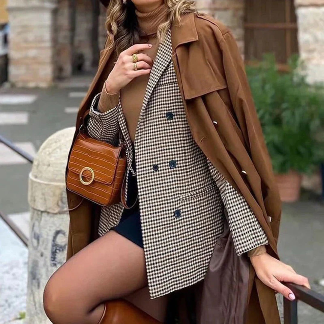Rosalinda - Dameternet blazer med tern
