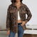 Leona - Damejakke med leopardprint