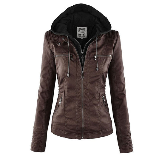Orvella – Faux Leather Statement Jacket