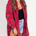 Brushed Check Shirt with Frayed Hem for Women Azzoria