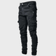 Kaelric - Mens Slim Fit Cargo Jeans