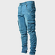 Kaelric - Mens Slim Fit Cargo Jeans