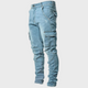 Kaelric - Mens Slim Fit Cargo Jeans