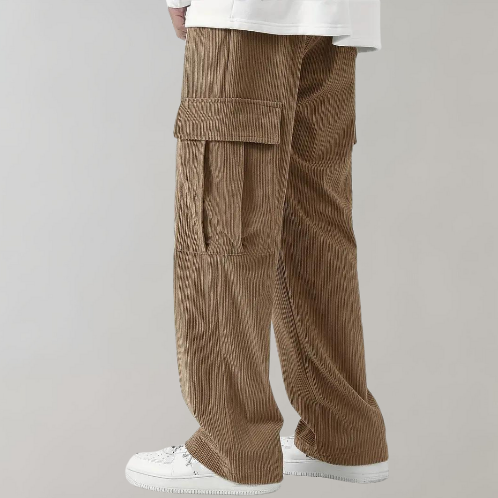 Orvexis - Pantalones Cargo para Hombre de Corte Relajado