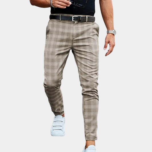 Corvann - Mens Checked Trousers