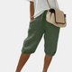 Women Linen Blend Pull-On Shorts Elastic Waist - Image 3