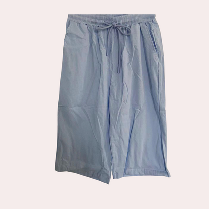 Women Linen Blend Pull-On Shorts Elastic Waist - Image 2