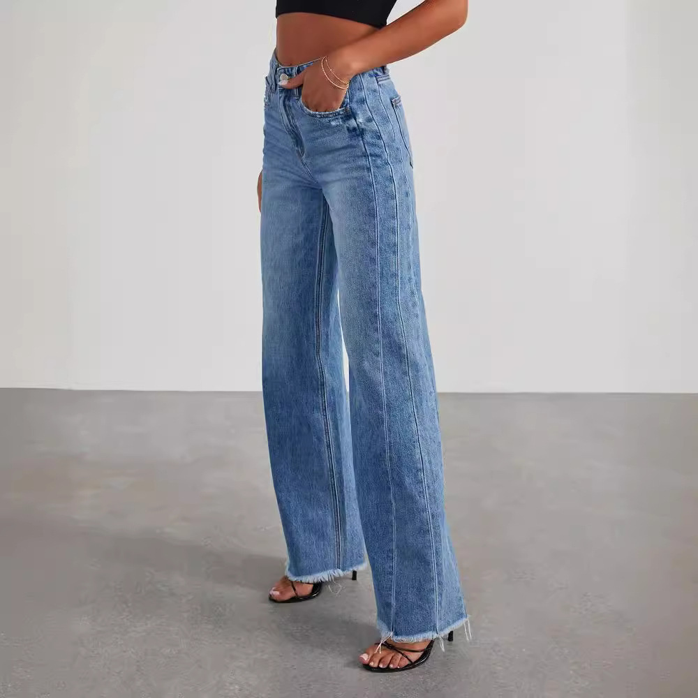 Elaran - High Waisted Trend Jeans