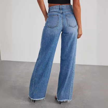 Elaran - High Waisted Trend Jeans