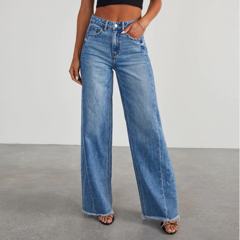 Elaran - High Waisted Trend Jeans