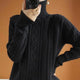Cable-Knit Turtleneck Sweater for Women Azzoria