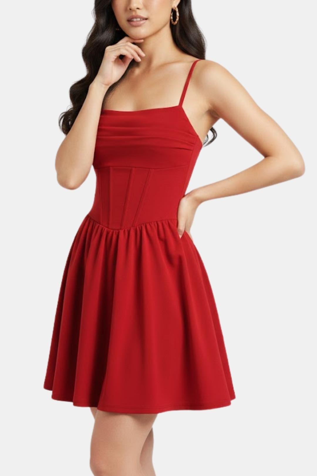 Calyra – Ruched Cami Mini Dress