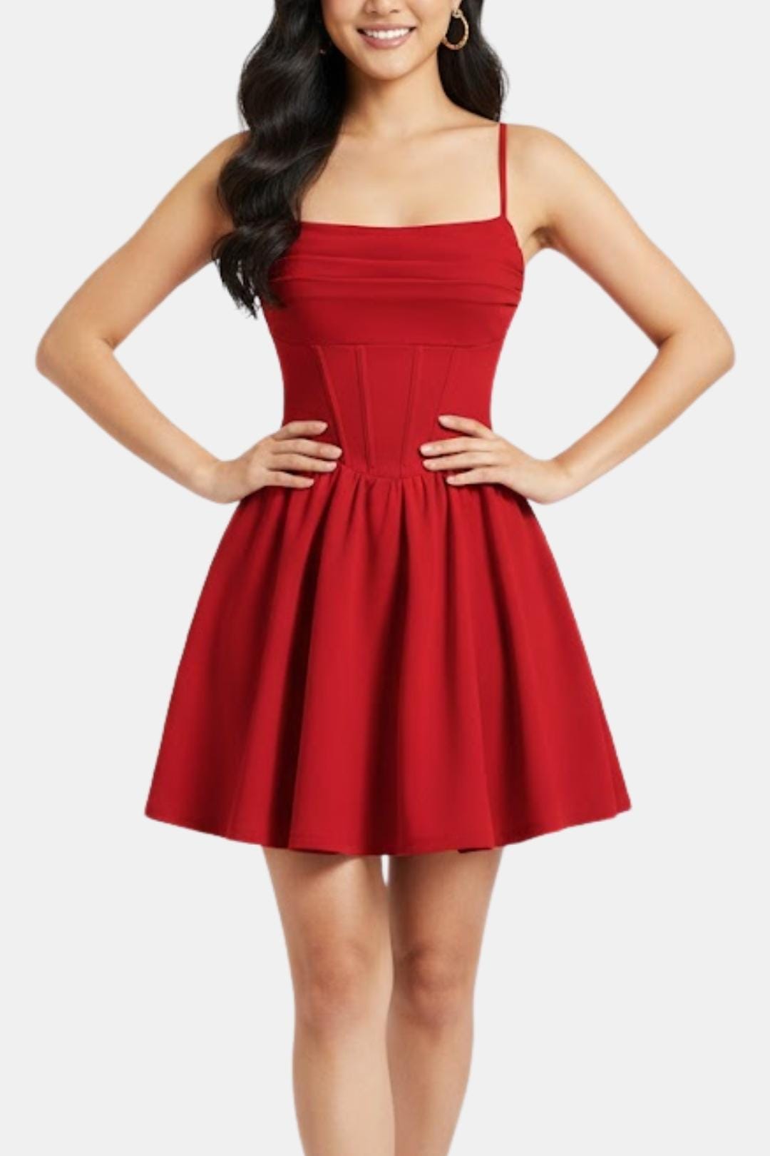 Calyra – Ruched Cami Mini Dress - Image 4