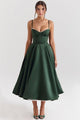 Celestina – Corset-Style Sleeveless Midi Dress