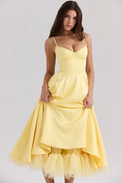 Celestina – Corset-Style Sleeveless Midi Dress - Image 12