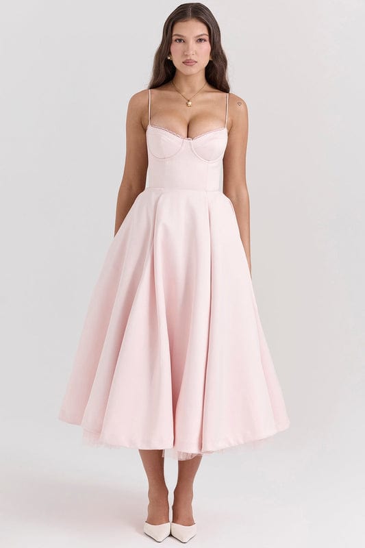 Celestina – Corset-Style Sleeveless Midi Dress - Image 7
