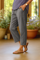 Women Wide Leg Linen Pants Relaxed Fit Summer - Image 3