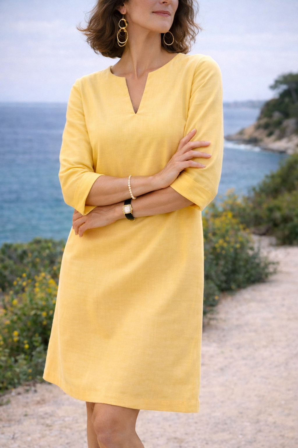 Margelle - Women V Neck Mini Dress