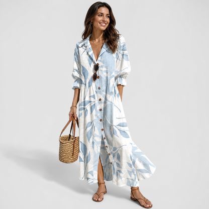 Edith - Flattering Maxi Dress Tummy Coverage