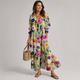 Edith - Robe longue flatteuse avec maintien du ventre