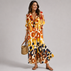 Edith - Robe longue flatteuse avec maintien du ventre