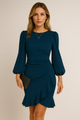 Shanna - Elegant Puff Sleeve Dress