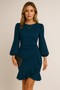 Shanna - Rochie elegantă cu mâneci bufante
