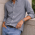 Alviro - Men Cotton Button Down Casual Shirt