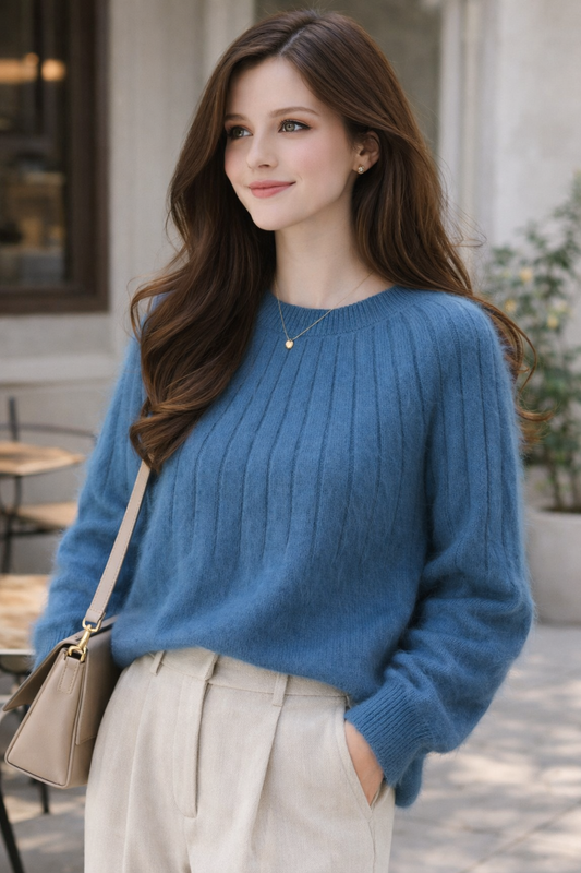 Lara – Pull en cachemire tricoté pour femme
