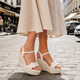 Women Espadrille Wedge Sandals Ankle Strap Platform - Image 3