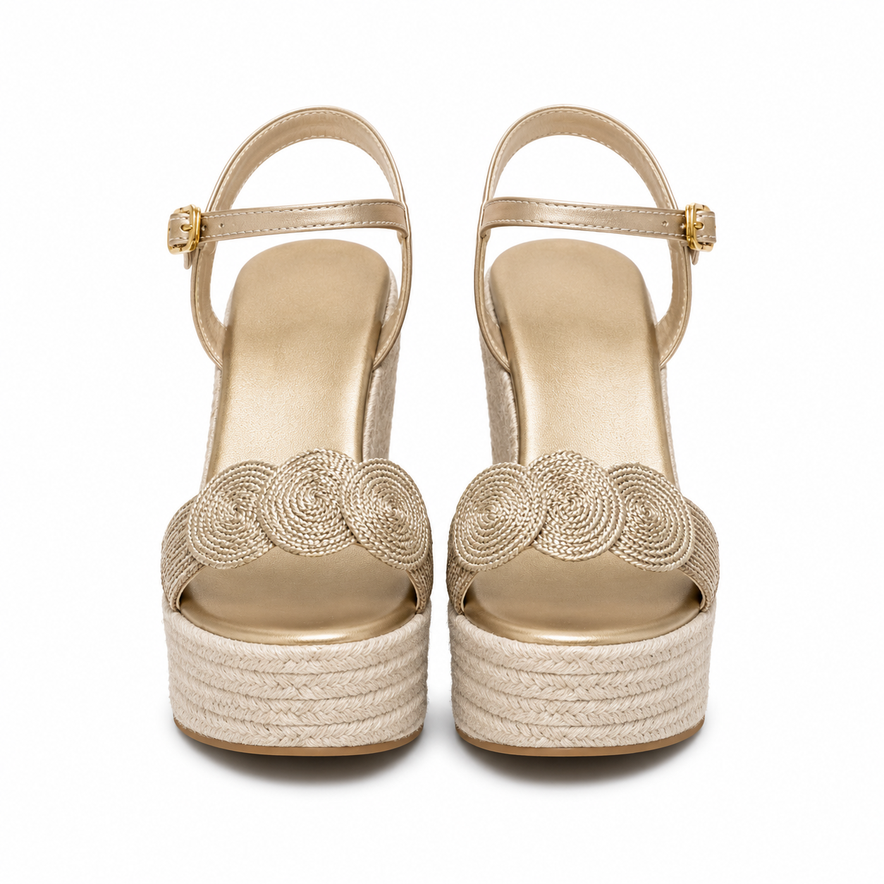 Women Espadrille Wedge Sandals Ankle Strap Platform - Image 6