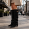 Women's Block Heel Knee High Boots
