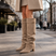 Women's Block Heel Knee High Boots - Image 3