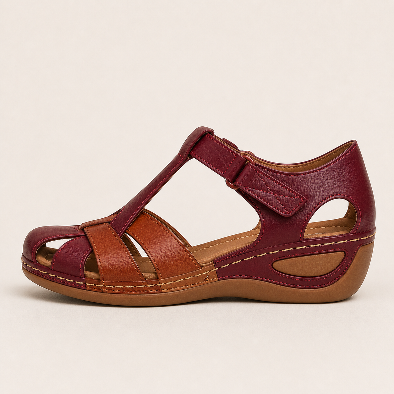 Women's Leather Orthopedic Sandals Arch Support - Image 7