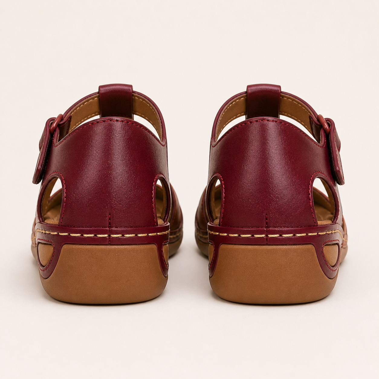 Women's Leather Orthopedic Sandals Arch Support - Image 8