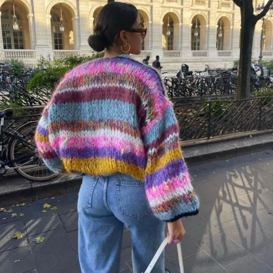 Oversized Chunky Knit Cardigan for Women Azzoria