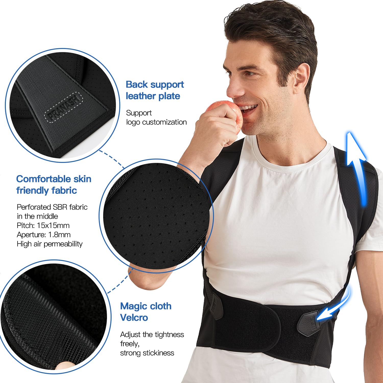 Adjustable Posture Corrector Back Brace Spine Alignment Men Women - Image 2