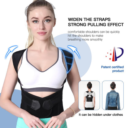 Adjustable Posture Corrector Back Brace Spine Alignment Men Women - Image 4