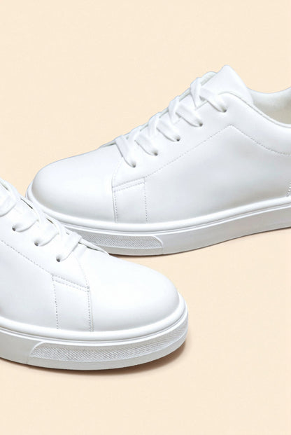 Evander - Minimalistiske hvide sneakers