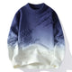 Crew Neck Knit Sweater for Men Azzoria