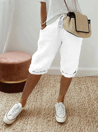 Women's Polyester Capri Pants Lightweight Casual - Image 4