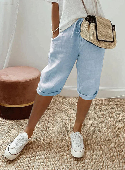 Women's Polyester Capri Pants Lightweight Casual - Image 5