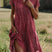 Women Midi Shirt Dress Short Sleeve Button Down Office - Image 2