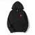 Nikki – Sweat à capuche femme avec motif cœur et poches avant