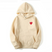 Nikki – Sweat à capuche femme avec motif cœur et poches avant