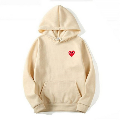 Nikki – Sweat à capuche femme avec motif cœur et poches avant