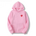 Nikki – Sweat à capuche femme avec motif cœur et poches avant
